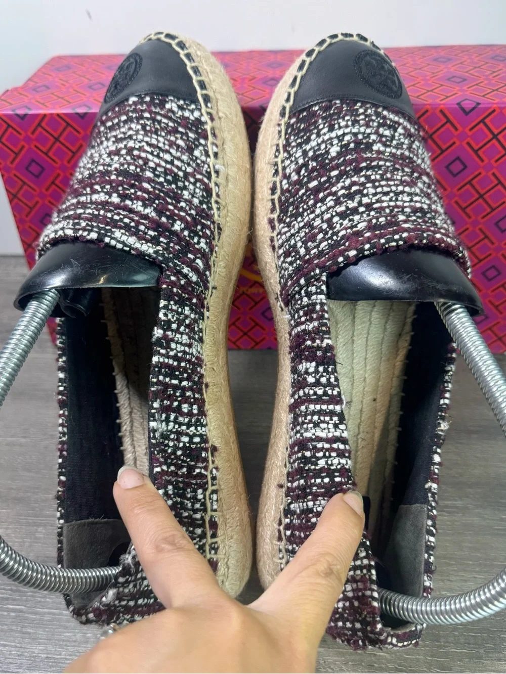 Tory Burch Colorblock Flat Espadrilles size 8.5 IMMACULATE